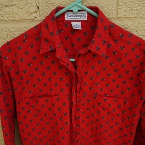 Vintage Gap Mallard-Print Button Down